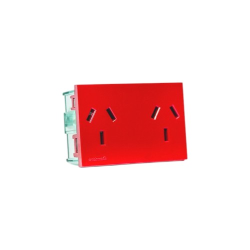 MOD.TOMA DOBLE P/ESTABIL.Rojo   R7694